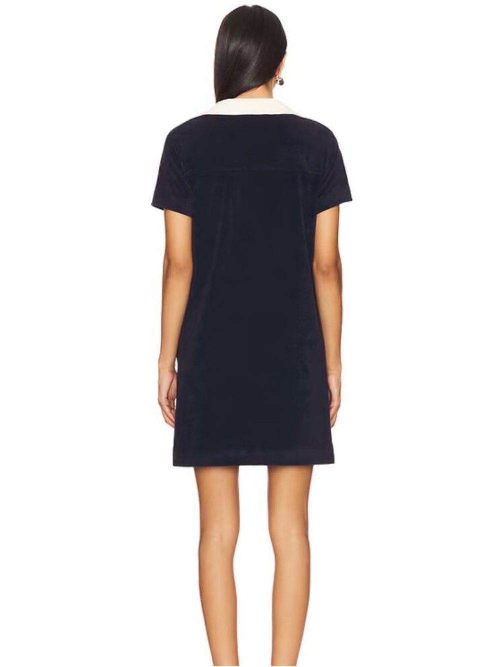 HATCH Maternity The Mitzi Terry Mini Dress in Navy Size Large - Picture 9 of 9